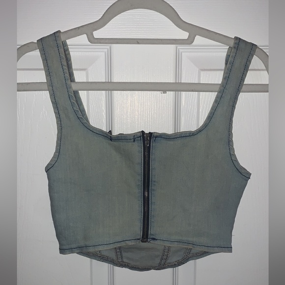 Nastygal denim corset top - Picture 2 of 2